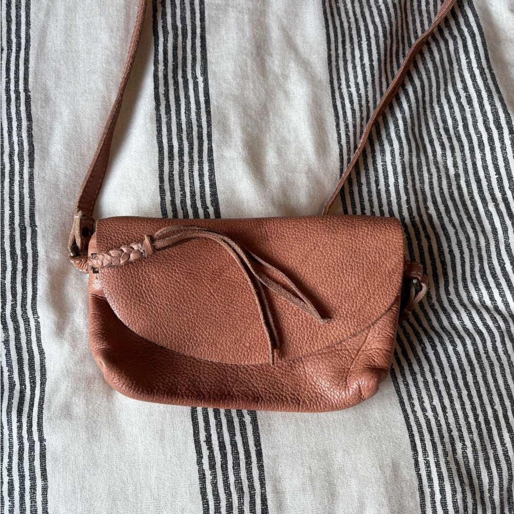 Brown Leather Crossbody Bag